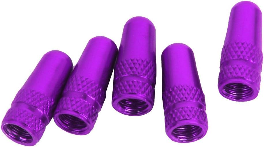 5Pcs Purple Bicycle Bike Presta Valve Caps, Cycling Valve Caps, Accessories