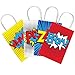 Superhero Party Supplies Favors, 24PC Superhero Party Bags For Superhero Theme Birthday Party Decorations with 24 Superhero Stickers