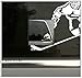 Ice Hockey Player Vinyl Decal small