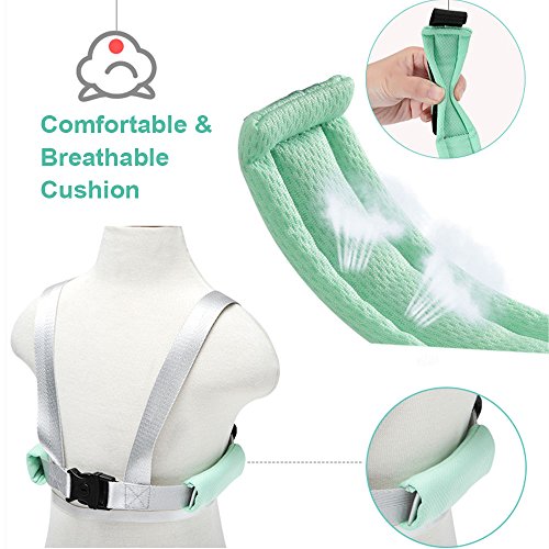 [2018 New Version] OFUN Safety Harness for Kids, Baby Harness for Walking, Toddler Harness Safety Leashes, Anti Lost Wrist Link for Toddlers (Mint Green) - Thumbnail 3