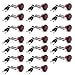 Partsam 20X 3/4 inch Mount Red Clearance LED Bullet light Lamp Truck Trailer Round Side Marker