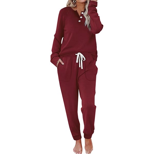 Amazon.com: WIHOLL Sweat Suits for Women with Pockets, Two Piece