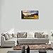 wall26 - Canvas Wall Art - Mountain Sunset Landscape - Modern Home Decor Stretched and Framed Ready to Hang (24''x48'', m)