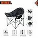 KingCamp Oversized Camping Club Chair Moon Saucer Sofa Chair Padded Folding Heavy Duty Deluxe Stable Carry Bag Included 300lbs Capacity