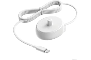 MDFORME USB C Charger for Oral B Electric Toothbrush iO Series iO2 iO3 iO4 iO5 iO6, Genius X 7500, Smart/Pro/Vitality | 5V Replacement 3757 Induction Charging Base | Waterproof | Protable for Travel - USB-C
