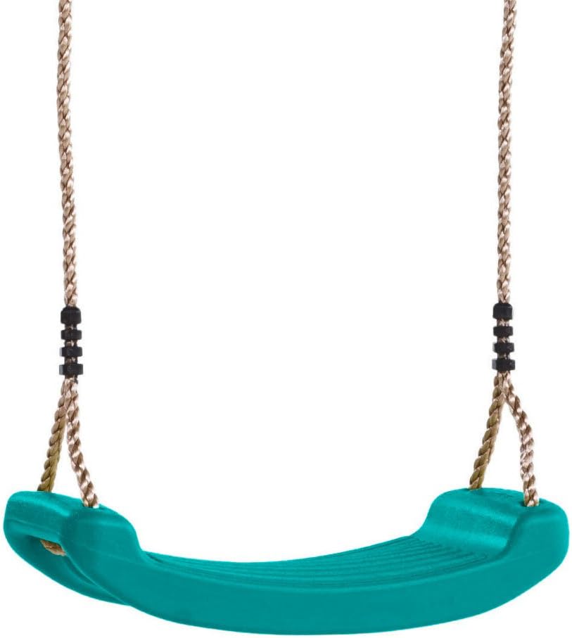 WICKEY Childrens Swing seat Garden Swing Toddler Swinging Swinging Board, Turquoise