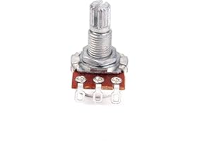 VICASKY A10k Mini Guitar Potentiometer with Curved Shaft, Audio Volume and Tone Control Pot for Guitar Accessories