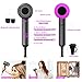 Hair Dryer, slopehill Professional Salon Negative Ions Hair Blow Dryer for Fast Drying, Lightweight Bioceramic with Powerful Hot/Cool Wind, 3 Magnetic Attachments,UL Approved