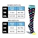 HLTPRO Compression Socks for Women and Men - Knee High Support Socks fit for Running, Nurses