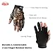 Molure 3 Cut Finger Fishing Hunting Gloves Anti-slip Breathable Camo