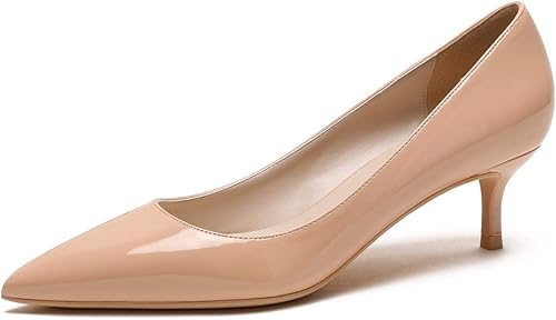 nude pointed mid heels