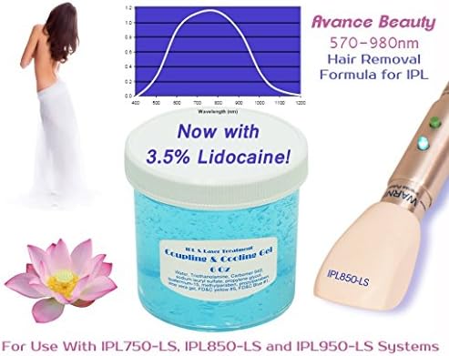 Hair Removal Formula 570-980nm Filter Cooling and Coupling Gel for Laser and IPL Machines, Systems, Devices