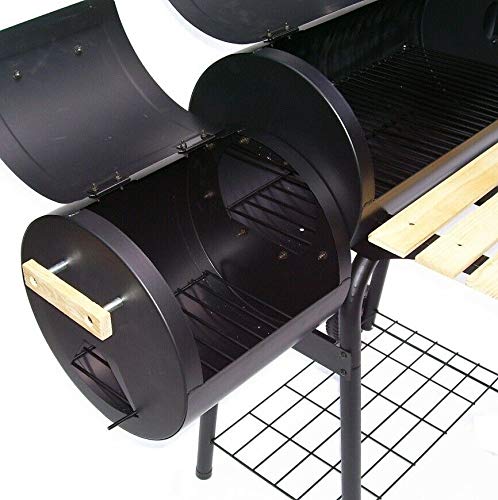 D&L BBQ Holzkohlegrill Barbecue 56510 Smoker Grill Grillwagen Standgrill Räucherofen AWZ – Bild 5