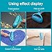 Lint Roller - Reusable Remover for Pet Hair Large Sticky Remover Washable Cleaner for Cloth Curtain Dust Rubber Removal Tool with Cover Blue