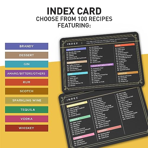 Cocktail Cards 100 Cocktail Recipes to Master Cocktails in Bartender