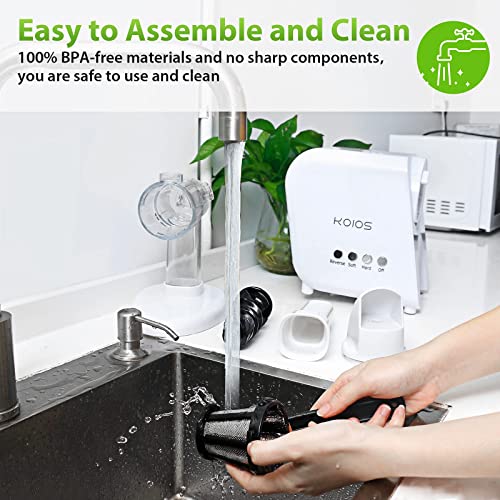 KOIOS Slow Juicer, Masticating Juicer Extractor, Cold Press Juicer