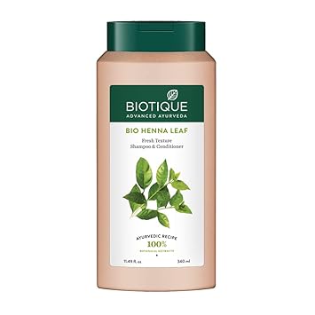 Biotique Bio Henna Leaf Fresh Texture Shampoo & Conditioner, 340 ml