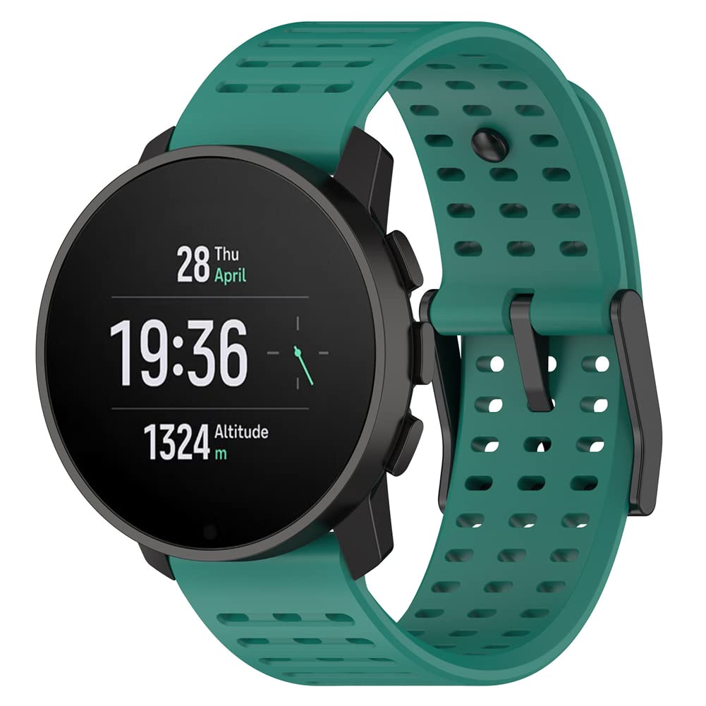 Tyogeephy Straps for Suunto 9 peak pro/Vertical/Urband 7/ATHLETIC 1, Replacement Bracelet in Anti-Lost Silicone Designed Fitness Tracker Accessories