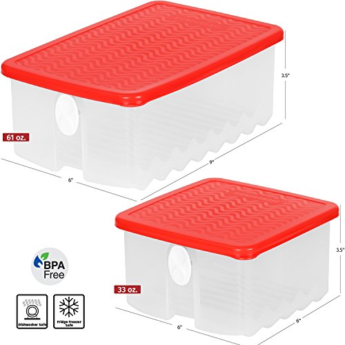 Fresh Fruit and Vegetable Food Keeper Saver Storage Container with Air