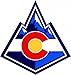 Rocky Mountain Threads Men's Colorado Flag Shirts Mountain Logo