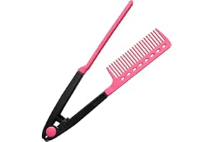 Hair Straightening Comb, Heat-resistant V Hair Styling Comb, Straightening Brush, Salon Tool, Hairdressing Styling Tool For S