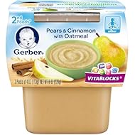 Gerber 2nd Foods - Pears & Cinnamon with Oatmeal (Pack of 4)