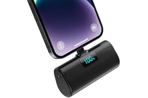 HETP Small Portable Charger for iPhone,5200mAh MFi Certified Mini Power Bank,20W PD Fast Charging Travel Portable Phone Charger,LCD Display Battery Pack Compatible with iPhone 14 Pro/13/12/11/XR/X/SE/8/7