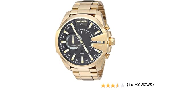 diesel on smartwatch gold