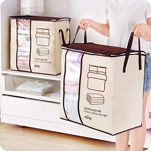Blueis Non-woven Portable Storage Bag Pillow Duvet Cover Clothing Organizer Bag Packing Organizers - Thumbnail 3