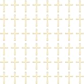 UNICRAFTALE about 50Pcs 304 Stainless Steel Cross Connector Charms Links Easter Theme Crucifix Cross Charms Golden Cross Links Pendants Punk Pendants for DIY Necklace Bracelet Earrings Jewelry Making