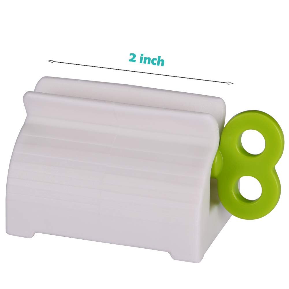 Toothpaste Tube Squeezers Toothpaste Roller - Manual Toothpaste Tube Roller Squeezer Tool, Toothbrush Squeezers, Toothpaste Clip Holder Stand Winder by XYKEEY (Multi-Colored)