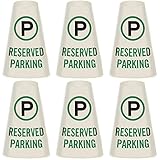SmartSign 6-Pack 'Reserved Parking' Reflective Cone