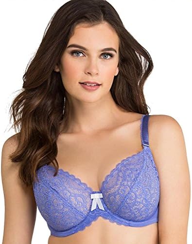 Evollove 230015 Ece Queen Underwired Contour Balcony Lightly Padded Bra Baja Blue/White 32D