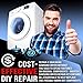 Rightex Dryer Repair Kit Compatible With Dryer - Includes Fit Roller Wheels DC97-16782A, Dryer Drum Belt 6602-001655, Dryer Idler Pulley DC93-00634A - Replacement Parts