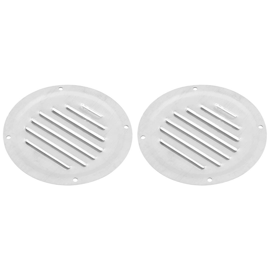 X AUTOHAUX 2pcs 5 Inch Round Marine Boat Louvered Ventilation Vent