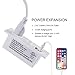 Conference Recessed Power Strip Socket,Power Grommet,Desktop Charging Station with 2-Outlet and 2 USB Ports (white)