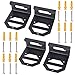 Sunluway Door Hanger Removable Wall-Mounted Door Storage Rack Bracket Fit for 1956-2020 Jeep Wrangler CJ YJ TJ LJ JK JKU JL JLU & 2021 Jeep Gladiator JT (Set of 4 Hangers)