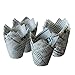 ieasysexy White Newspaper Tulip Standard Cupcake Liners Wrappers,2