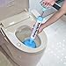 CNSTAR Toilet Plunger, Powerful High Pressure Suitable Sure Holder Drain Plunger for Bathroom, Toilet, Bathtubs, Showers (Blue)