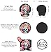 Vintage Sugar Skull Ergonomic Design Girly Cute Mouse Pad with Wrist Rest Hand Support. Round Large Mousing Area. Matching Microfiber Cleaning Cloth for Glasses & Screens. Great for Gaming & Work