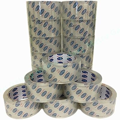 2"inch X 55Yard -36 Roll 2.6 MIL Premium Carton Packing, Sealing Box, Storage Moving Tape, Heavy Duty Adhensive Tape by Metrogalaxy, Color: Ultra Clear