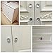 GaGool 8x40mm Transparent Tough Drawer Knobs Pull Handle Crystal Glass Diamond Shape Cabinet Drawer Pulls Cupboard Knobs with Screws for Home Office Cabinet Cupboard Bonus Silver Screws DIY