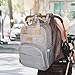 HOKEKI Diaper Bag Backpack, Multifunction Travel Fashion Backpack Maternity Baby Nappy Changing Bags, an Extra Waterproof Changing Pad, Large Capacity, Gray