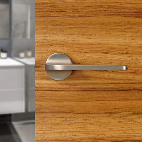 LAPO Rose Mortise Door Handle Set for Bathroom and Balcony Door Lock with Brass Baby Latch Lock with Brass Latch/Zinc Alloy Weather Proof-Matt Finish(Ro-127)