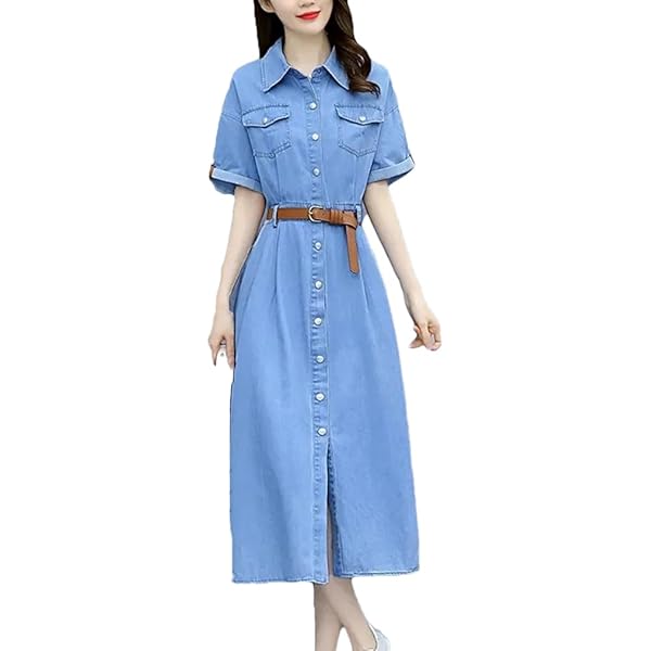 アメリヴィンテージ I LINE DENIM SHIRTS DRESS M I LINE DENIM SHIRT DRESS