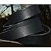 TOFL Genuine Top-Grain Leather Strap | 72 Inches Long | 1 Inch Wide | 5/32 Inch Thick (9-10 oz) | 1 Leather Strip for DIY Arts & Craft Projects, Clothing, Jewelry, Wrapping | Black