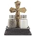 Decorative Stone Look Holy Cross with Special Blessing Salt and Pepper Shaker Set in Spiritual, Religious & Christian Decor Sculptures for Dining Room or Kitchen Table Easter Decorations As Inspirational Gifts by Home-n-Gifts
