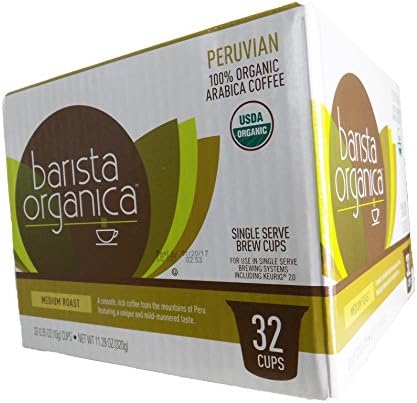 Barista Organica Single Serve Brew Cups (Peruvian)