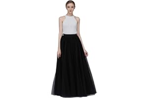 ELLIEWELY EllieHouse A Line Long Full Bridesmaid Tulle Skirt for Wedding Evening Party Prom P68