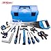 Hi-Spec 28 pc Children’s Tool Set and Storage Box with Real Hand Tools, Accessories and Eye Protection for Home DIY, Decorating and Woodworking in Convenient Storage Box(Blue)- Great Kid's Gift Idea
